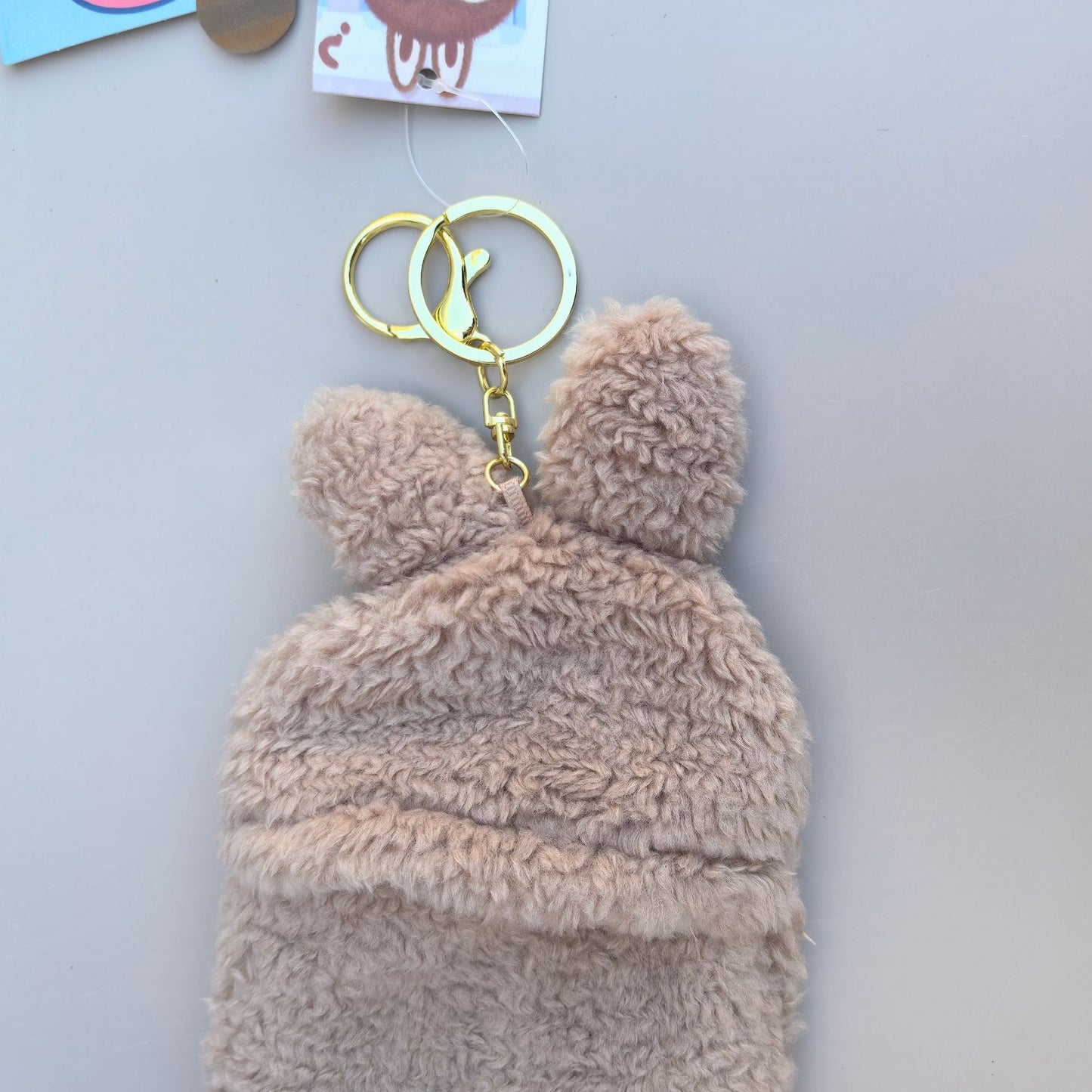 1pc Cartoon Plush Cloth Purse Card Bag