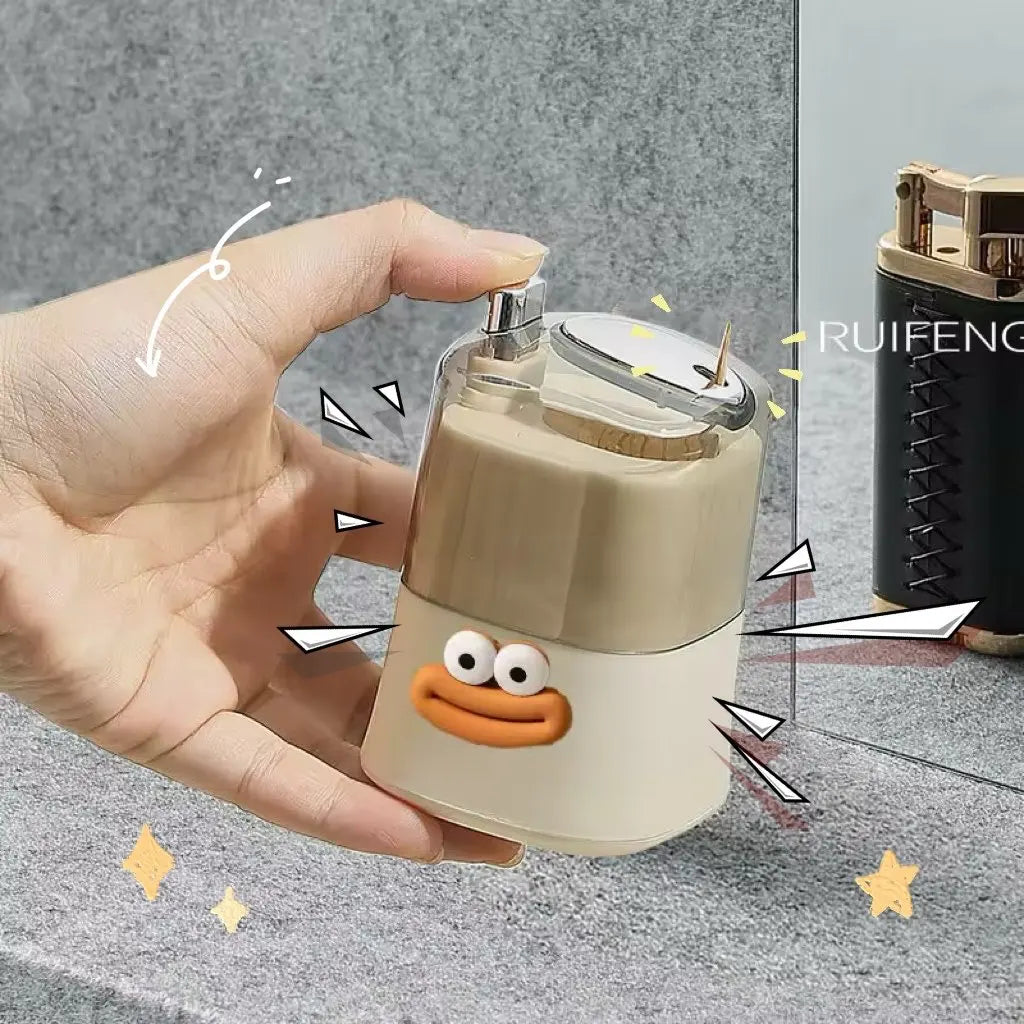 Creative Pop-Up Toothpick Holder – Automatic Push Storage Box