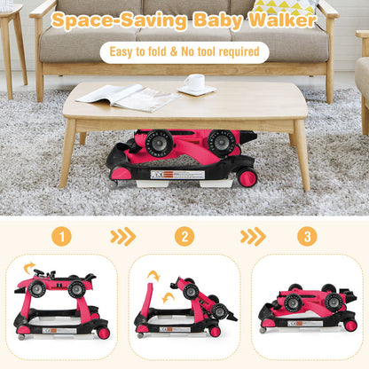 Versatile 4-in-1 Baby Push Walker - Adjustable Height & Speed for Growing Tots!