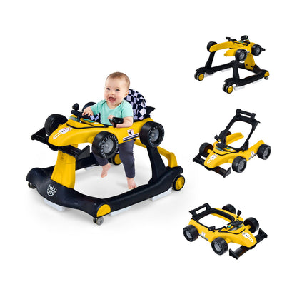 Versatile 4-in-1 Baby Push Walker - Adjustable Height & Speed for Growing Tots!