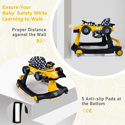 Versatile 4-in-1 Baby Push Walker - Adjustable Height & Speed for Growing Tots!