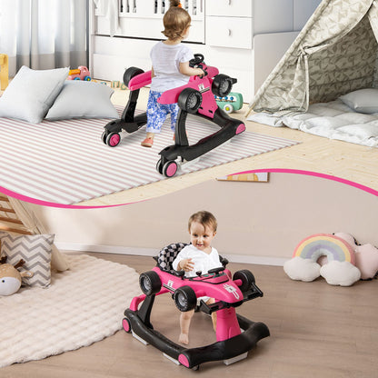Versatile 4-in-1 Baby Push Walker - Adjustable Height & Speed for Growing Tots!