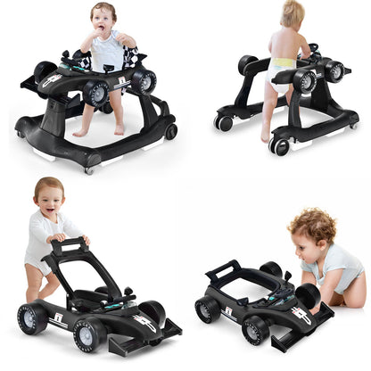 Versatile 4-in-1 Baby Push Walker - Adjustable Height & Speed for Growing Tots!