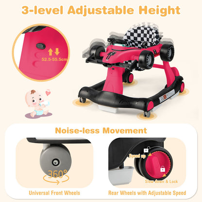 Versatile 4-in-1 Baby Push Walker - Adjustable Height & Speed for Growing Tots!