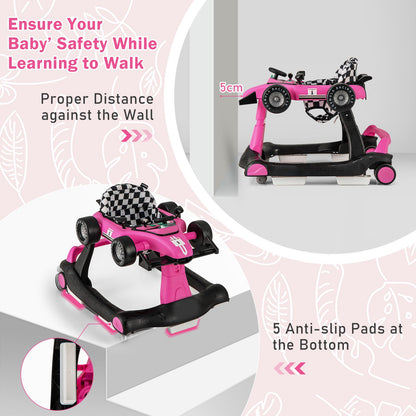 Versatile 4-in-1 Baby Push Walker - Adjustable Height & Speed for Growing Tots!