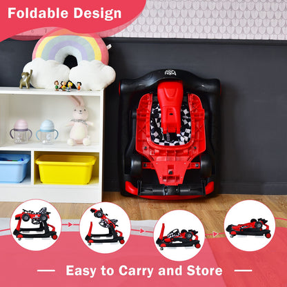 Versatile 4-in-1 Baby Push Walker - Adjustable Height & Speed for Growing Tots!