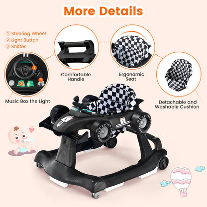 Versatile 4-in-1 Baby Push Walker - Adjustable Height & Speed for Growing Tots!