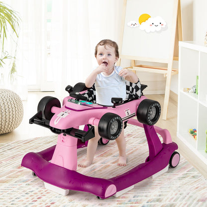 Versatile 4-in-1 Baby Push Walker - Adjustable Height & Speed for Growing Tots!