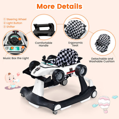 Versatile 4-in-1 Baby Push Walker - Adjustable Height & Speed for Growing Tots!