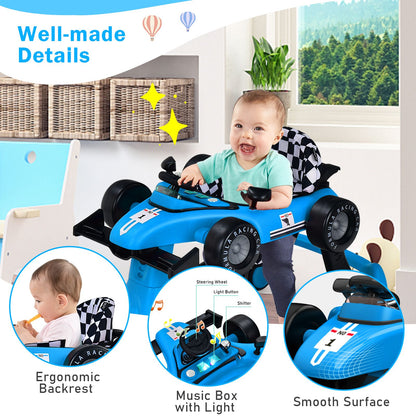 Versatile 4-in-1 Baby Push Walker - Adjustable Height & Speed for Growing Tots!
