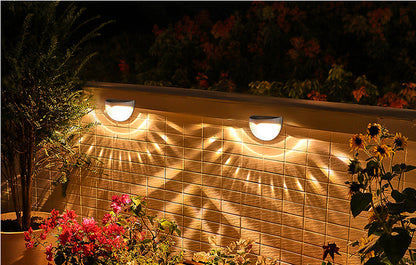 Led Solar Outdoor Garden Decoration New Stair Light Solar Light and Shadow Night Light Solar Wall Light