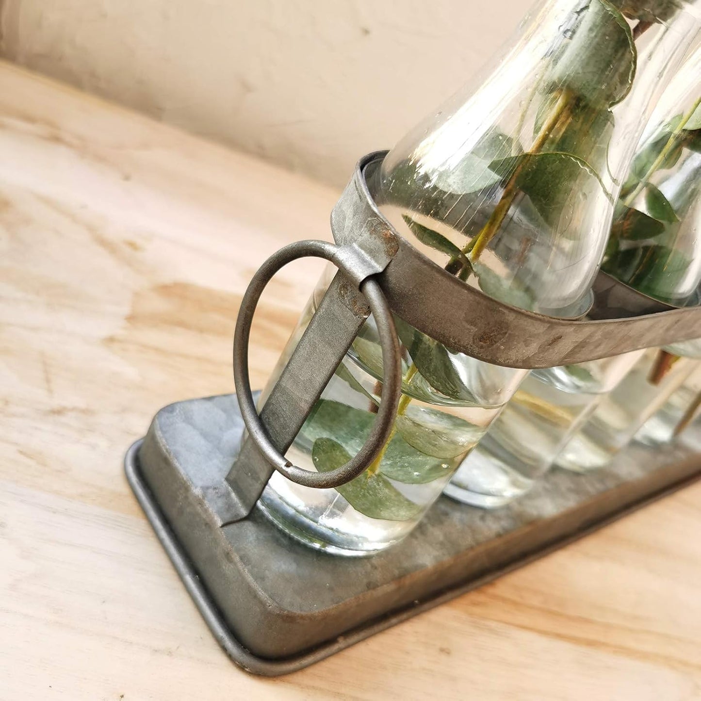 Charming Rustic 5 Glass Bud Vase Set for Hydroponics - Perfect for Home, Garden, Weddings & Farmhouse Decor