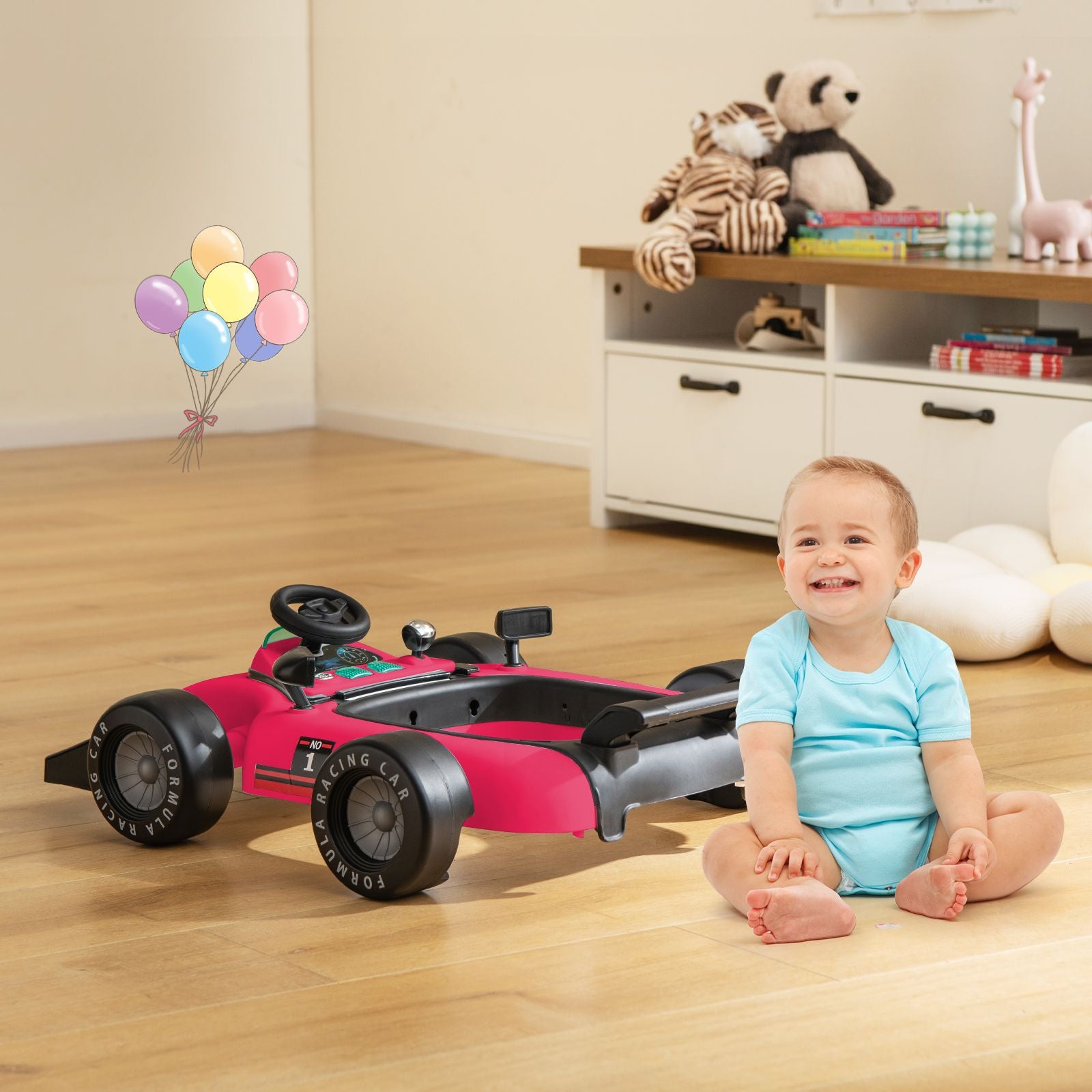 Versatile 4-in-1 Baby Push Walker - Adjustable Height & Speed for Growing Tots!