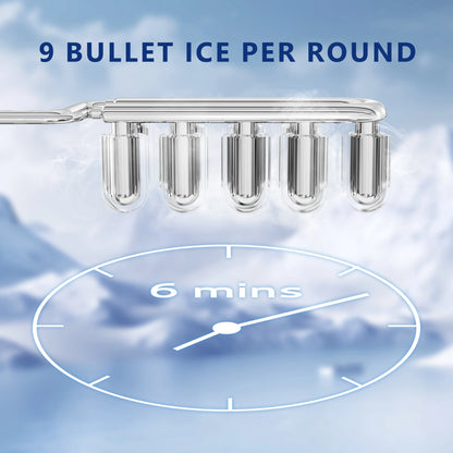 SIMALIFE IM‑06 Countertop Bullet Ice Maker – Portable & Self‑Cleaning