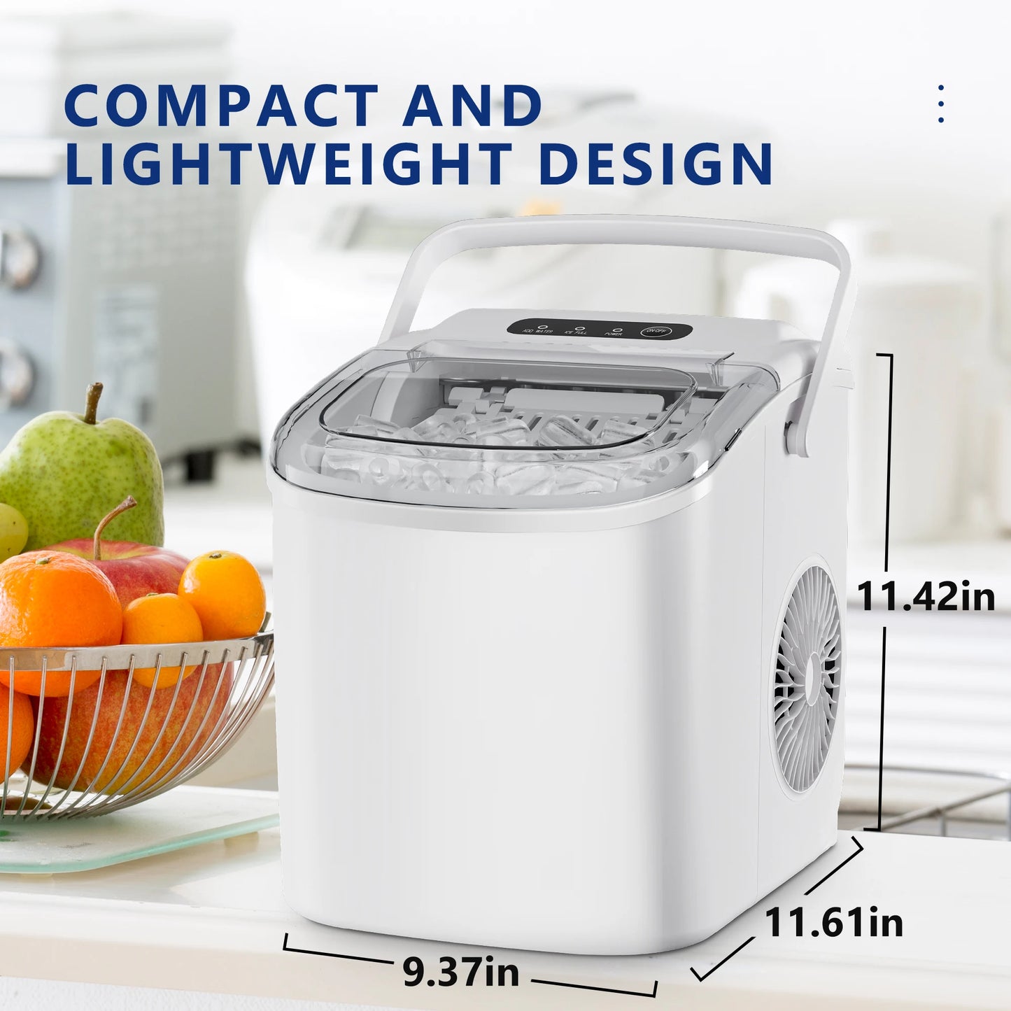 SIMALIFE IM‑06 Countertop Bullet Ice Maker – Portable & Self‑Cleaning