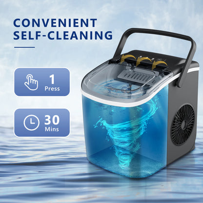 SIMALIFE IM‑06 Countertop Bullet Ice Maker – Portable & Self‑Cleaning