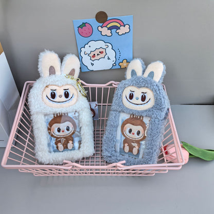 1pc Cartoon Plush Cloth Purse Card Bag