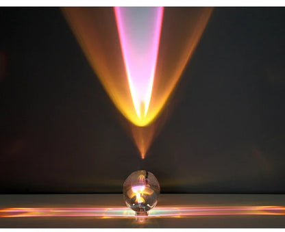 Crystal “Eye of the Sky” LED Table Lamp – Italian Designer Night Light