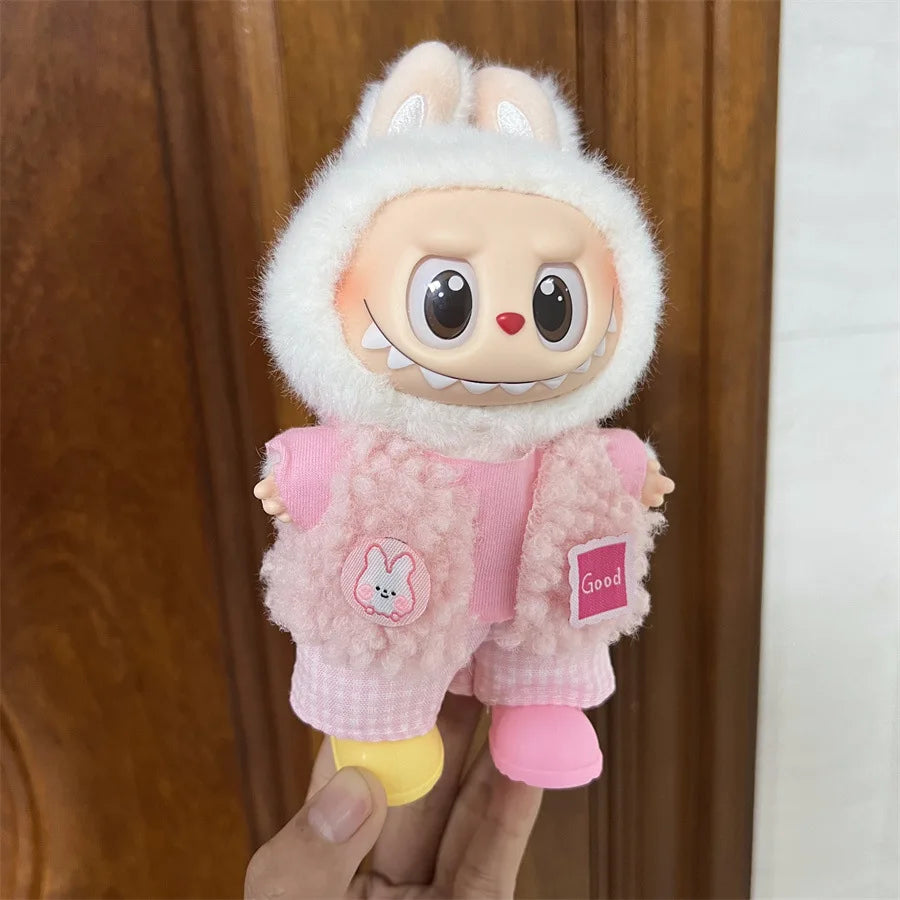 Labubu Plush Doll Skirt- Adorable Skirt Set for DIY Clothes Accessories