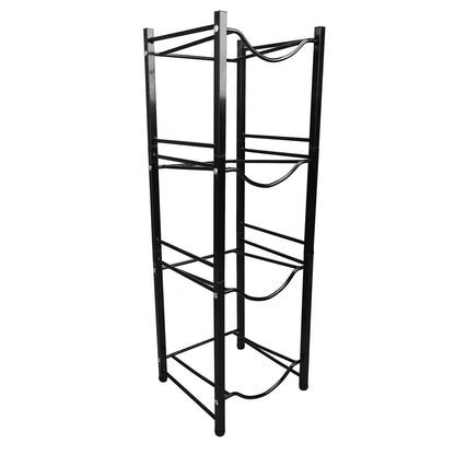 Water Cooler Jug Holder 4 Tier Space Saving Rust Proof Single Row Water Bottle Holder Stand for Home Kitchen Office