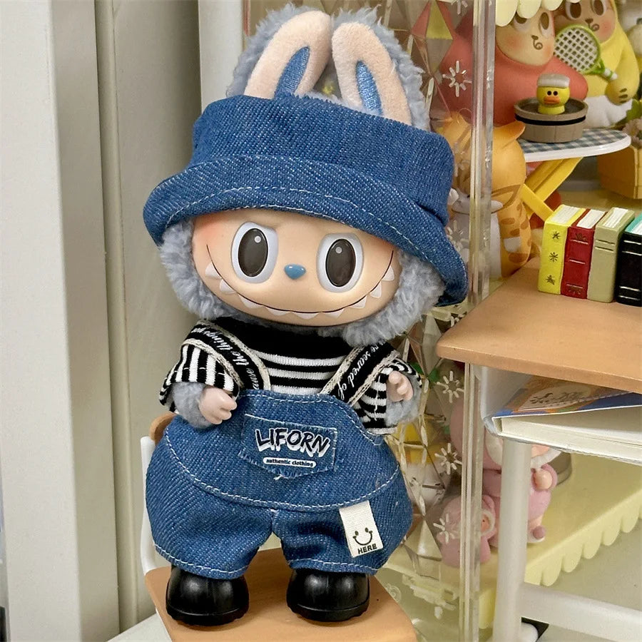 Labubu Plush Doll Skirt- Adorable Skirt Set for DIY Clothes Accessories