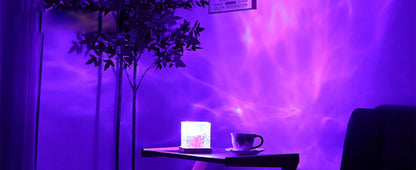Aurora Glow Ocean Wave Projector – 16 Color LED Mood Lamp