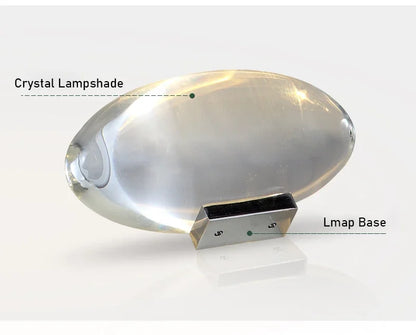 Crystal “Eye of the Sky” LED Table Lamp – Italian Designer Night Light