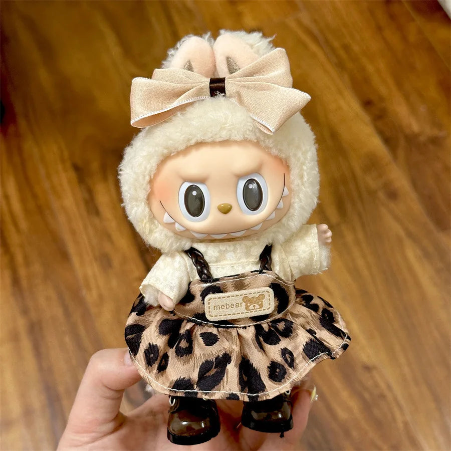 Labubu Plush Doll Skirt- Adorable Skirt Set for DIY Clothes Accessories