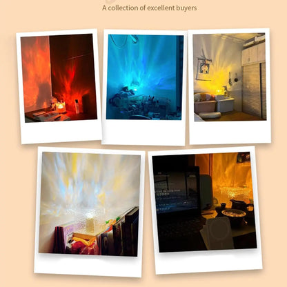 Aurora Glow Ocean Wave Projector – 16 Color LED Mood Lamp