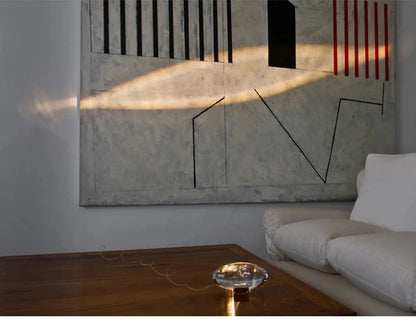 Crystal “Eye of the Sky” LED Table Lamp – Italian Designer Night Light