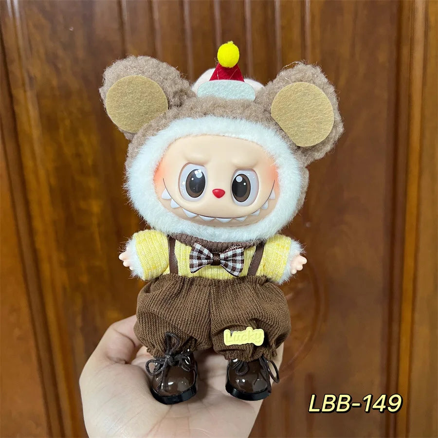 Labubu Plush Doll Skirt- Adorable Skirt Set for DIY Clothes Accessories