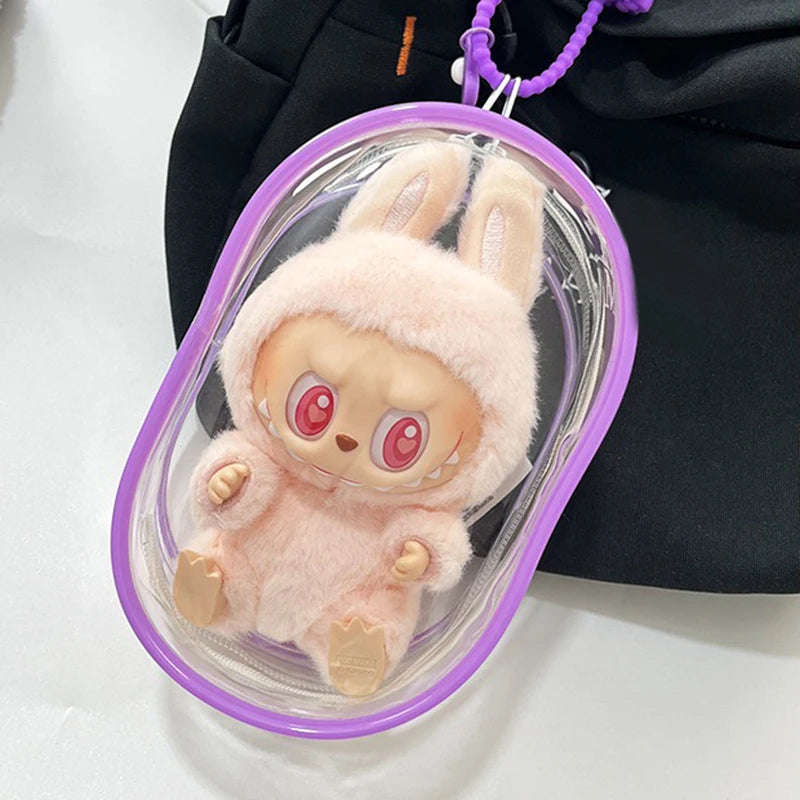 15cm Labubu Transparent Protective Cover