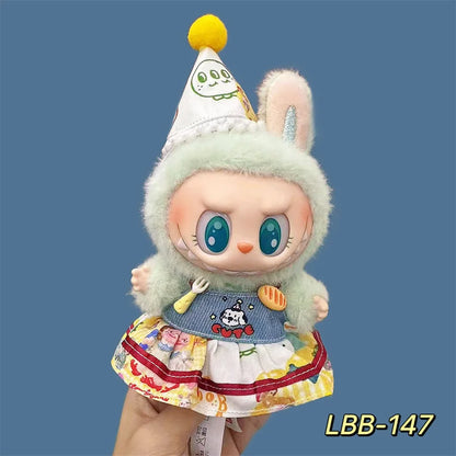 Labubu Plush Doll Skirt- Adorable Skirt Set for DIY Clothes Accessories