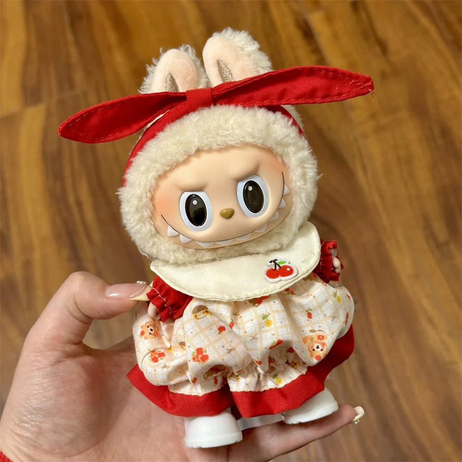 Labubu Plush Doll Skirt- Adorable Skirt Set for DIY Clothes Accessories
