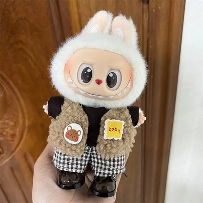 Labubu Plush Doll Skirt- Adorable Skirt Set for DIY Clothes Accessories