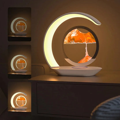 Night Light Sand Painting with Wireless Charging