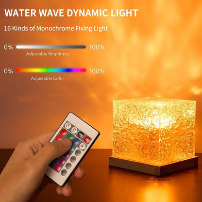 Aurora Glow Ocean Wave Projector – 16 Color LED Mood Lamp