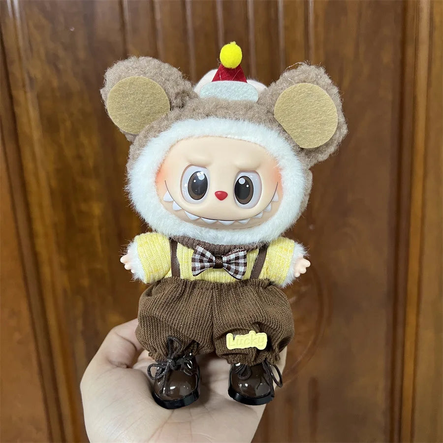 Labubu Plush Doll Skirt- Adorable Skirt Set for DIY Clothes Accessories
