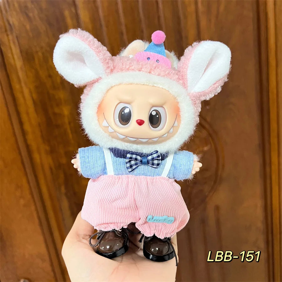 Labubu Plush Doll Skirt- Adorable Skirt Set for DIY Clothes Accessories