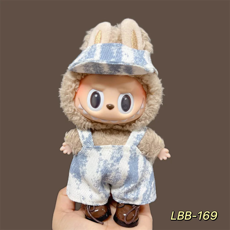 Labubu Plush Doll Skirt- Adorable Skirt Set for DIY Clothes Accessories