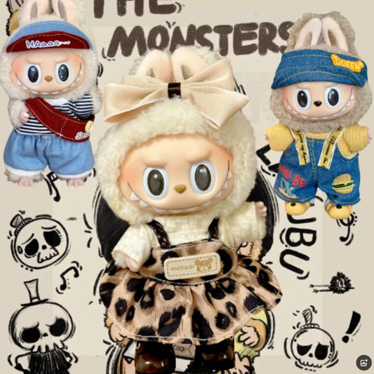 Labubu Plush Doll Skirt- Adorable Skirt Set for DIY Clothes Accessories