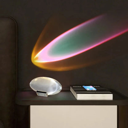 Crystal “Eye of the Sky” LED Table Lamp – Italian Designer Night Light
