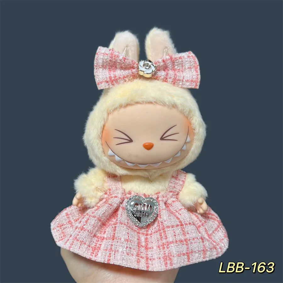 Labubu Plush Doll Skirt- Adorable Skirt Set for DIY Clothes Accessories