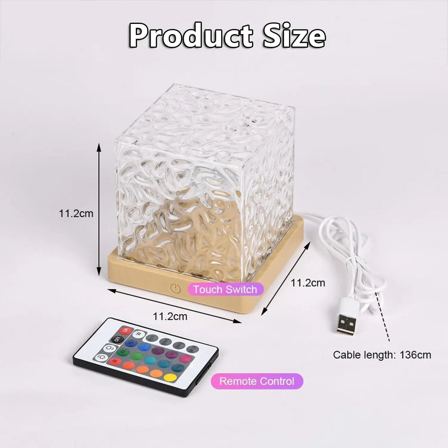 Aurora Glow Ocean Wave Projector – 16 Color LED Mood Lamp