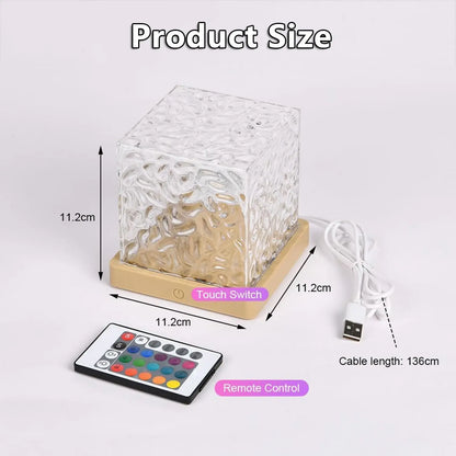 Aurora Glow Ocean Wave Projector – 16 Color LED Mood Lamp