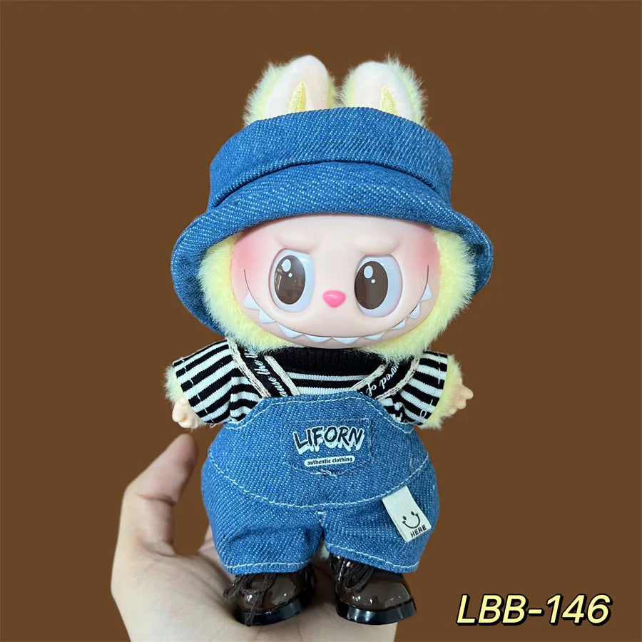 Labubu Plush Doll Skirt- Adorable Skirt Set for DIY Clothes Accessories