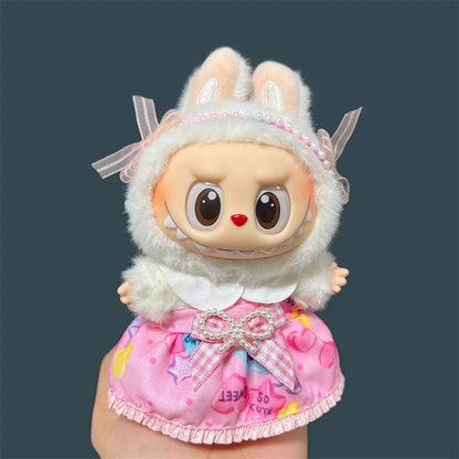 Labubu Plush Doll Skirt- Adorable Skirt Set for DIY Clothes Accessories