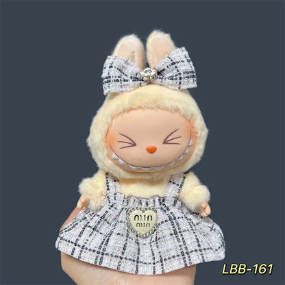 Labubu Plush Doll Skirt- Adorable Skirt Set for DIY Clothes Accessories