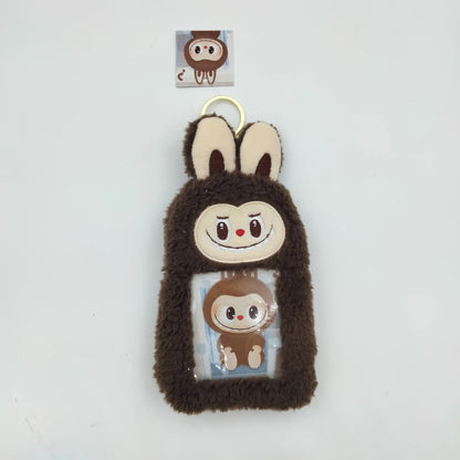 1pc Cartoon Plush Cloth Purse Card Bag