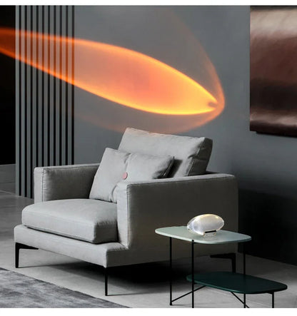 Crystal “Eye of the Sky” LED Table Lamp – Italian Designer Night Light